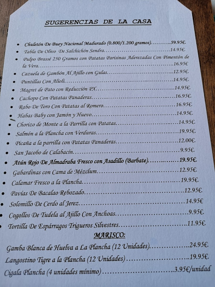 Menu Restaurante 'las Tinajas'-4