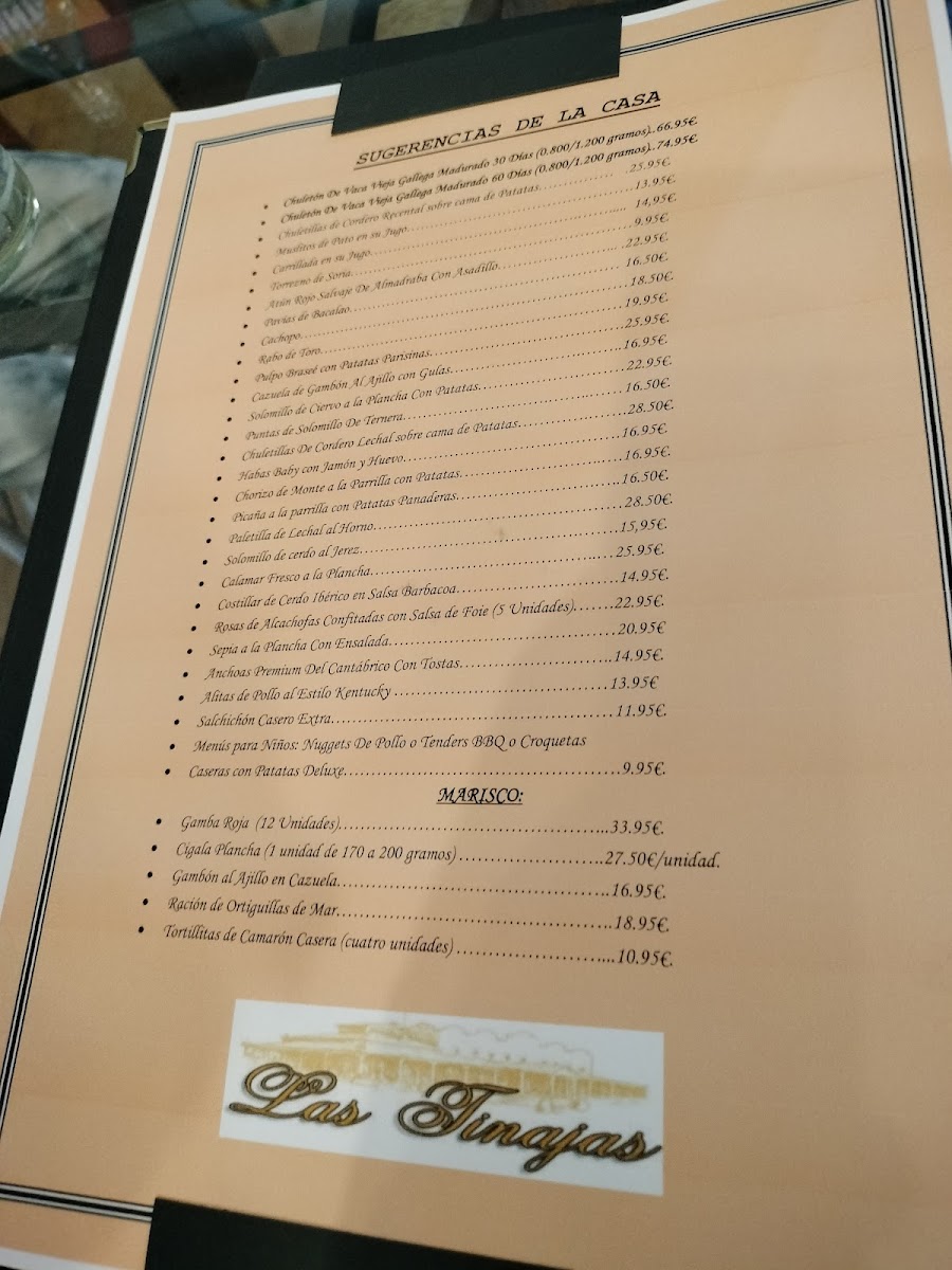 Menu Restaurante 'las Tinajas'-7